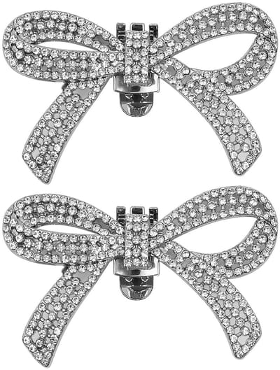 Dailygoods- Schoen Clips Afneembare Strik - Strass Schoen Charms - Schoen Decoratie - Accessoires voor Hakken - Geschikt voor Sandalen - Lichtgewicht en Duurzaam - Schoenbedels