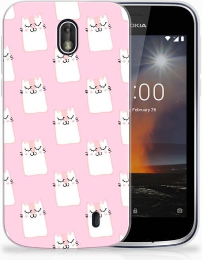 Nokia 1 TPU Hoesje Sleeping Cats