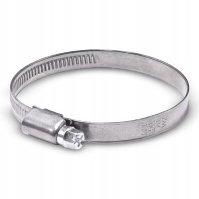 Slangklem W2 50-70mm, 9mm breed, RVS met gegalvaniseerde schroef