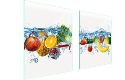 TMK ArtDeko Serie - Glazen Beschermplaat - 85x52 cm - Oogstprint - Veiligheid, Veelzijdig