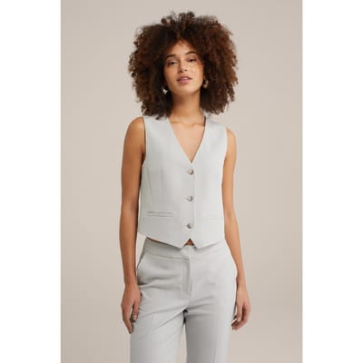 WE Fashion Gilet Light Grey Taglia: 46 | Outlet | Donna | Grigio
