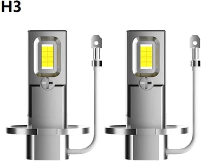 TLVX H3 55Watt Pro Line Perfect Fit LED lampen – 6000K Wit Licht (set 2 stuks), 14400 Lumen Hoge Lichtopbrengst – CANBUS - Auto - Scooter - Motor - Dimlicht - Grootlicht – Mistlicht - Koplampen - Autolamp - Autolampen 12V