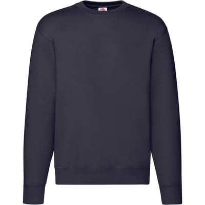 Fruit of the Loom Heren Premium Ingelegd Sweatshirt (Deep Navy)