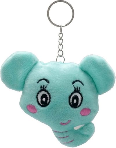 Een grappige sleutelhanger, tassenhanger van fluffy stof in de vorm van een olifant! Handig om aan de portemonnee of sleutelbos vast te maken. Ook leuk als decoratie op de kinderkamer. Een leuke sleutelhanger voor uzelf of als cadeau.