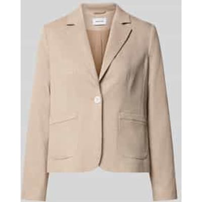 regular fit blazer met reverskraag en knoopsluiting