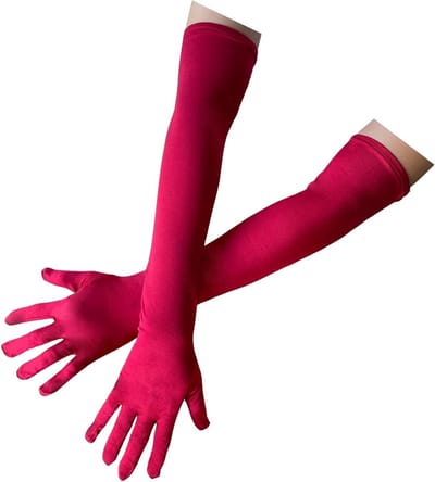 Elegante Lange Satijnen Handschoenen voor Dames - Perfect voor Bruiloften, Bals en Cosplay Feestjes
