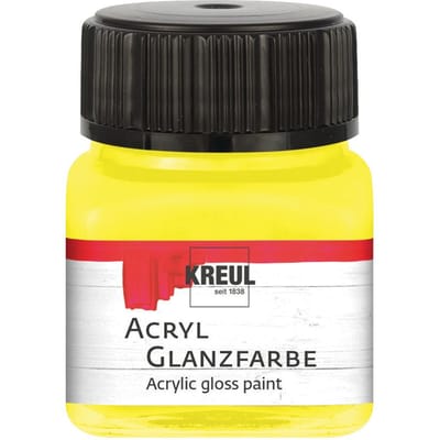 KREUL Acrylglansverf, 20 ml - Geel