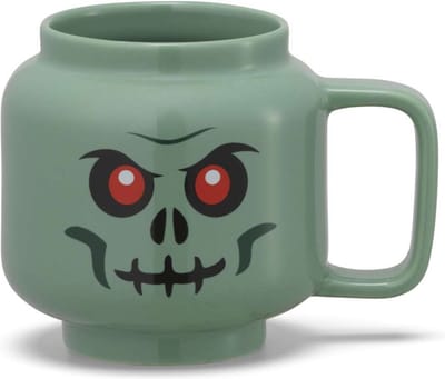 LEGO - Keramische Mok Hoofd Skelet Groen 255 ml - Keramiek - Groen