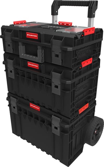 Toolbrothers RHINO XXL ECO Werkplaatsset Gereedschapskoffer Comfort+ Hoogte L + Gereedschapskoffer Comfort+ Hoogte M + Cart Plus