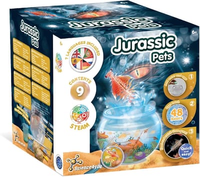 Science4you Jurassische huisdieren - oertijdkreeften kweekset voor kinderen met Artemia zoutkreeft, familie van de Triops