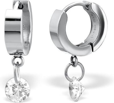 Amanto Oorbellen Broly - 316L Staal - 4mm - ∅13mm + 6mm