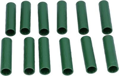12 Stuks Verbindingselementen voor Tuinpalen - Ondersteuning voor Klimplanten en Groentetuin - Ideaal voor Kassen en Tuinprojecten (Binnendiameter 16mm)