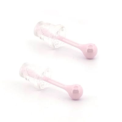 Roze oorknopjes - 4mm bolletje - hypoallergeen - Zirkonia Keramiek - sterk en slijtvast