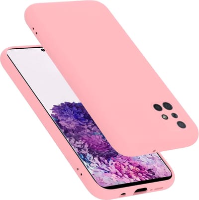 Cadorabo Hoesje geschikt voor Samsung Galaxy A71 4G in LIQUID ROZE - Beschermhoes gemaakt van flexibel TPU silicone Case Cover