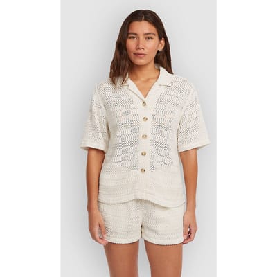 O'Neill O'Riginals Crochet Hemd wit