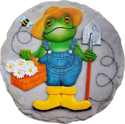 Decoratieve Stapsteen - Tuin Decoratie - Pad Verfraaien - Wand Decoratie Mogelijk - 24x24x2 cm