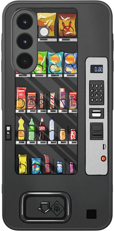 Casimoda® hoesje - Geschikt voor Samsung Galaxy A17 - Snoepautomaat - Zwart TPU Backcover - Snoep - Zwart