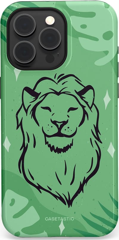 Casetastic hoesje geschikt voor Apple iPhone 15 Pro Max - MagSafe - Dubbellaagse bescherming - Trots in de jungle - Fashion Case - Mintgroen