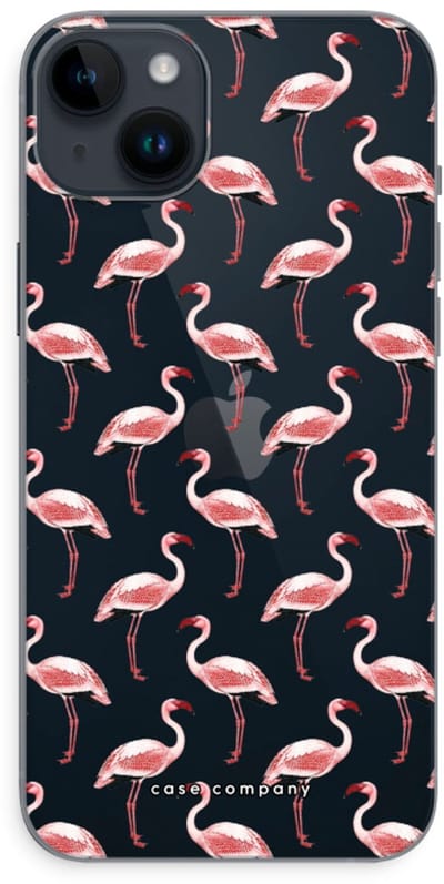 Case Company® - Hoesje geschikt voor iPhone 14 Plus hoesje - Flamingo - Soft Cover Telefoonhoesje - Bescherming aan alle Kanten en Schermrand
