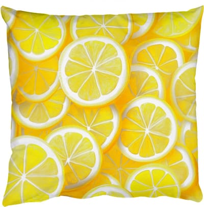 Sierkussens - Kussentjes Woonkamer - 50x50 cm - Citroenen - Geel - Zomers - levendig