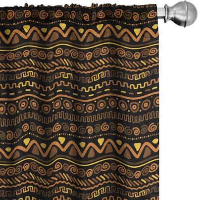 ABAKUHAUS – Gordijnen 2x75x175 cm – Mikrofaser – Multicolor