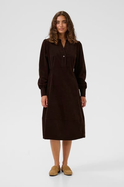 Jurk CUrhaena Casual fit brown