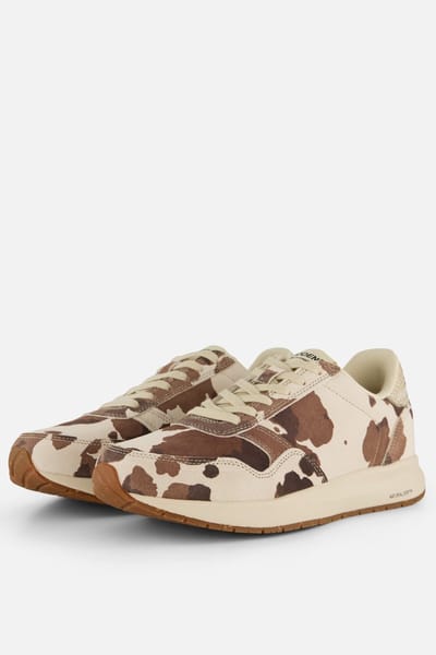 Woden Nicoline Cow Sneakers beige Suede - Maat 39