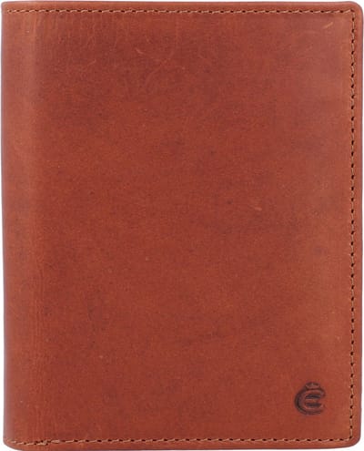 Esquire Leren Portemonnee Dallas Wallet High With Flap Brown Bruine