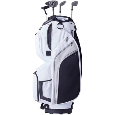 Sac de golf pour voiturette 36” Organisateur 14 compartiments Haut 13 poches Nylon Blanc