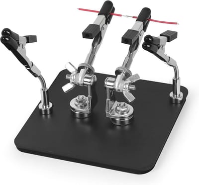 Flexibele Soldeertool met 4 Magnetische Armen en Krokodillenklemmen