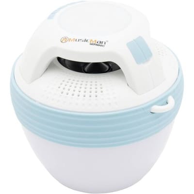 Music Man BT-X60 Bluetooth luidspreker Handsfree-functie, Outdoor, Spatwaterdicht, Stofdicht, Draagbaar, Waterdicht Blauw-wit