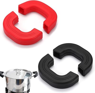 Set van 4 Siliconen Handgrepen voor Pannen - Hittebestendige Handvatten voor Koekenpannen en Wokken, Ideaal voor Gietijzeren Keukengerei