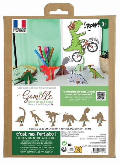 Gomille Dinosaurussen knutselset - MDF figuren om te decoreren.
