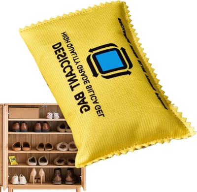 Vochtabsorber - Vochtvreter - Vocht bestrijden - Herbruikbaar met silicagel - 100g - Geel