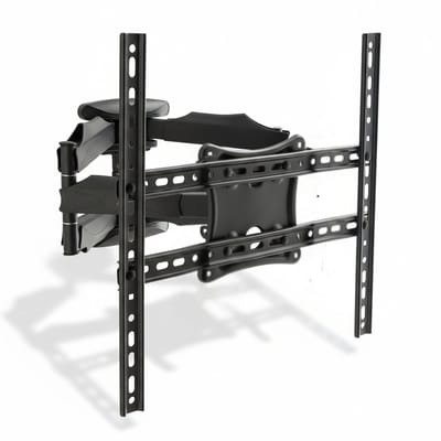 Meisterhome TV Muurbeugel 32 t/m 75 Inch – Draaibaar & Kantelbaar – Universele TV Beugel – VESA 400x400 – Uitschuifbaar – Max. 36,5 kg - Zwart