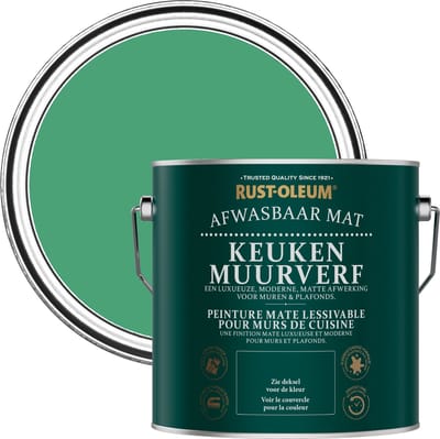 Rust-Oleum Groen Keuken muurverf - Emerald 2,5L