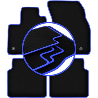 CARLUX-BLUE automatten voor: Ford Focus MK4 hatchback, sedan, stationwagen, Turnier, Turnier Active (2018-)