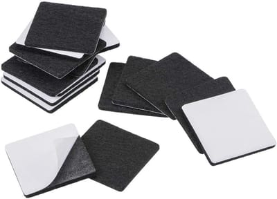 Meubelpads Vilt - Vloerbeschermers - Meubels Beschermen - Zelfklevend Sterk - 40x40 mm - Zwart