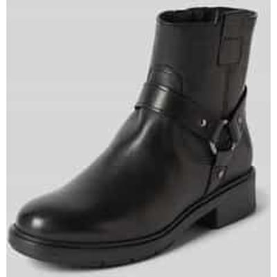 Leren boots met applicatie