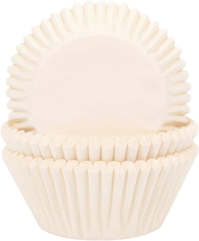 House of Marie Cupcake vormpjes (Baking Cups) - Ivoor pk/50