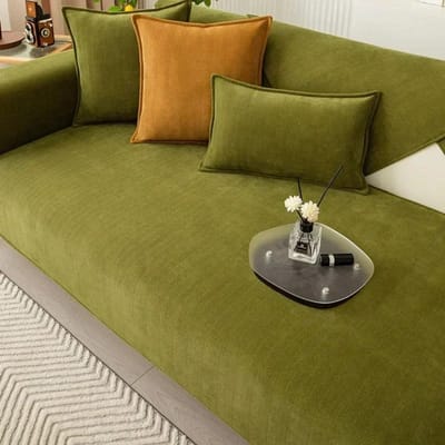 Universele Bankovertrek Handdoek Chenille Stof Effen Kleur Woonkamer Bankkussen Antislip Bankkussen Armleuning Rugleuning Hoes 30x50 pillowcase 1pc