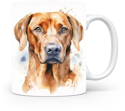 Mok Rhodesian ridgeback Beker voor koffie of tas voor thee, cadeau voor dierenliefhebbers, moeder, vader, collega, vriend, vriendin, kantoor, opa, oma, hond, kerst, sinterklaas, verjaardag