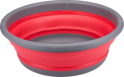 Dirt Devil Opvouwbare Emmer 8 Liter - Opvouwbare Wasteil, Wasbak en Emmer - 37 x 13,5/4,5 CM - Kunststof - Rood/Grijs