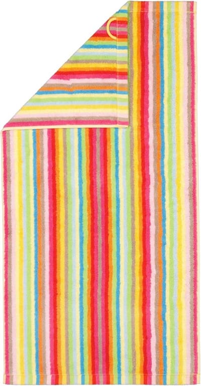 Multicolor Handdoek Strepen Design - Zacht & Huidvriendelijk Badtextiel