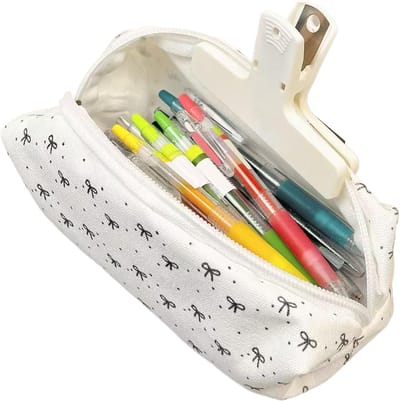 Pennen Tas - Potloden Etui - School Reizen Knutselen - Strik Patroon - 18.5x6.5x7.5 cm - Potloodzak