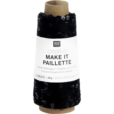 Rico Design Creative "Make It Paillette" - Zwart