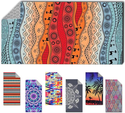 Dailygoods- Strandhanddoek XXL 160x80 cm - Microvezel - Zandvrij - Sneldrogend - Lichtgewicht - Perfect voor strandgebruik - Badhanddoek