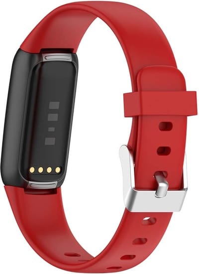 Smartwatch bandje - Fitbit Luxe - rood siliconen - large verstelbaar