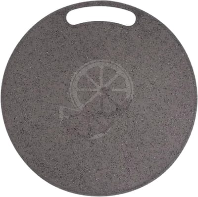 Snijplank kunststof 31 cm - rond - met handgrepen - ideaal voor fruit en groenten - ShopVlot