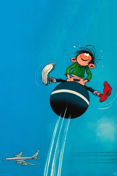Poster Gaston Jumping Balloon 61x91,5cm